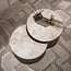 WoonStijl Salontafel Ceramo half rond set van 2 Taj Mahal