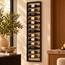 Light en Living Wijnrek 13 flessen 40x6x160 cm SORRENTO hout zwart+zwart