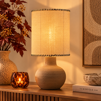 Light en Living Lampenkap 25-25-35 cm SELOTO jute beige