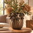 Light en Living Vaas deco 26,5x25,5x26,5 cm LAVCI keramiek mat donker bruin