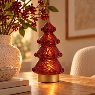 Light en Living Tafellamp LED Ø15x28.5 cm TREE metallic mat rood+goud