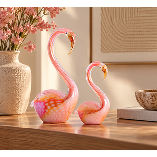 Light en Living Ornament 17x9,5x29 cm SWAN glas oranje