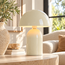 Light en Living Tafellamp Tolima Shiny Crème Ø23x35 cm - Light & Living