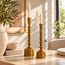 Light en Living Kandelaar Ø10x34,5 cm MERAKO glanzend okergeel goud