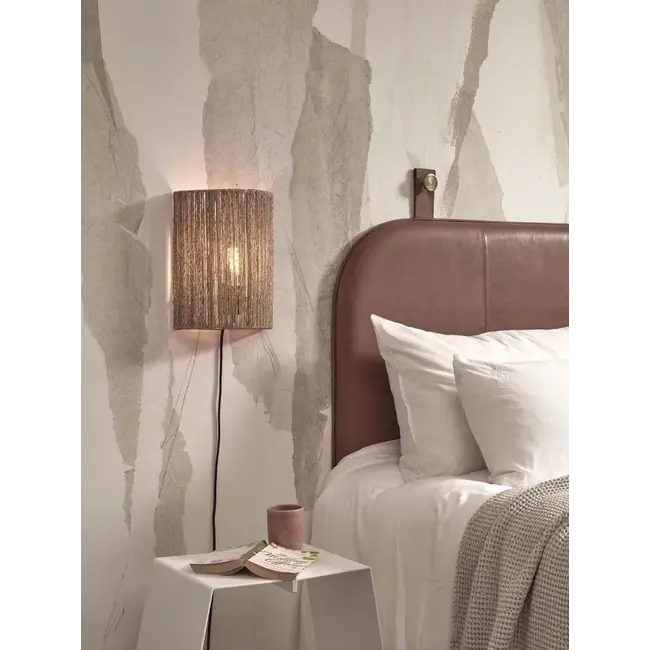 Good&Mojo Wandlamp Iguazu halfrond 32cm naturel