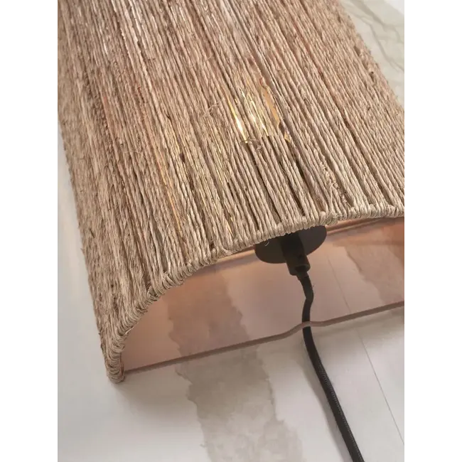 Good&Mojo Wandlamp Iguazu halfrond 32cm naturel