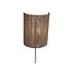 Good&Mojo Wandlamp Iguazu halfrond 32cm naturel