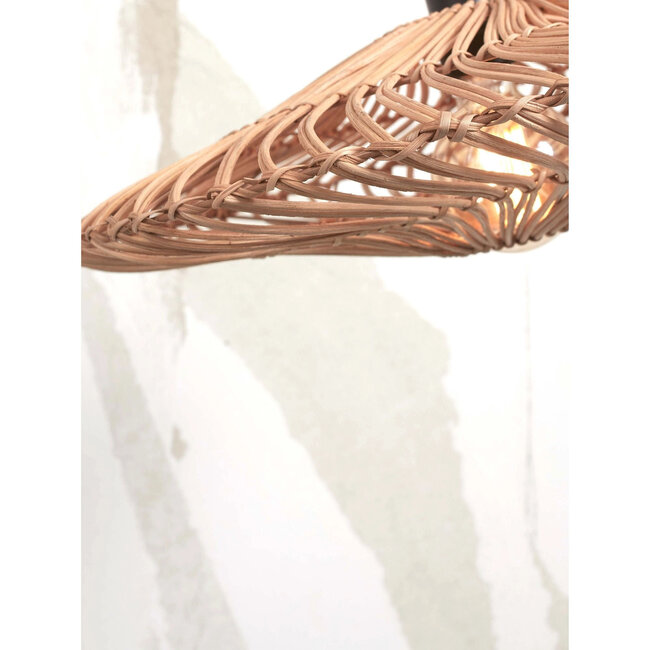 Good&Mojo Plafondlamp Zanzibar flat 40cm S, naturel