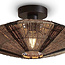 Good&Mojo Plafondlamp Iguazu S disc 40cm zwart naturel