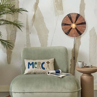 Good&Mojo Plafondlamp Iguazu S disc 40cm zwart naturel