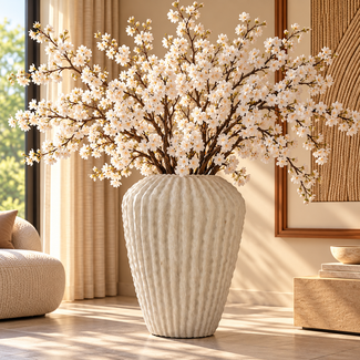 Light en Living Vaas deco Ø52x65 cm CACTI beige