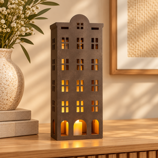 Light en Living Ornament 12x16x39.5 cm BANTRY bruin