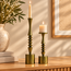 Light en Living Kandelaar Ø10x45 cm MISTRY glanzend  groen goud