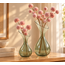 Light en Living Vaas deco Herley glas grijs groen - 2 maten
