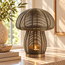 Light en Living Theelicht MUSHROOM Antiek Brons Ø20x24 cm