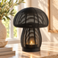 Light en Living Theelicht Mushroom Mat Zwart Ø15x18 cm