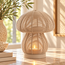 Light en Living Theelicht MUSHROOM mat beige Ø15x18 cm - Sfeervol Windlicht