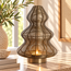 Light en Living Windlicht Ø25x35 cm CHRISTMAS TREE - Antiek Brons