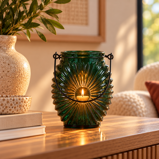 Light en Living Theelicht Novez donkergroen