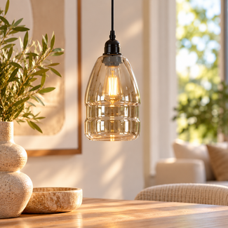Light en Living Hanglamp Ø13x27 cm MATYLDA glas metallic