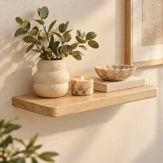 Light en Living Wandplank 41x25x4 cm DELGADO hout  naturel