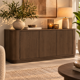WoonMax Taverne dressoir 3 deurs 197 cm - Brown Oak