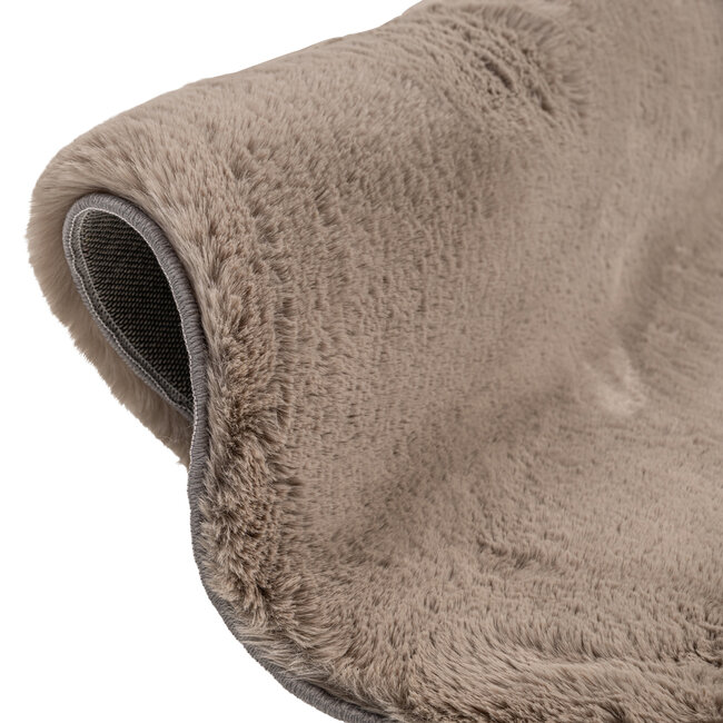 Richmond Interiors  Vloerkleed Saifo furry 160Ø Zand