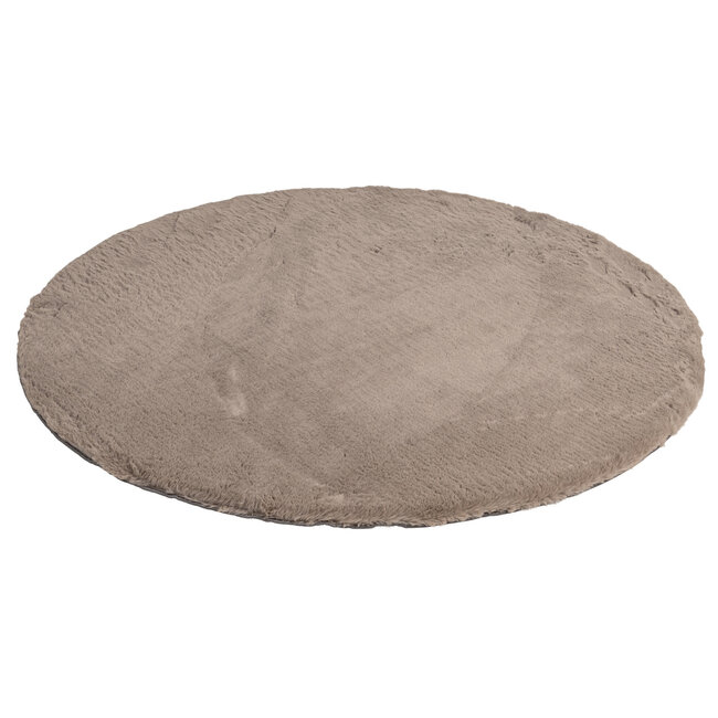 Richmond Interiors  Vloerkleed Saifo furry 160Ø Zand