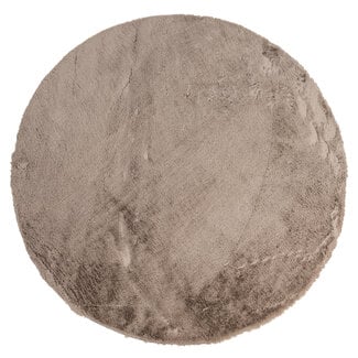 Richmond Interiors  Vloerkleed Saifo furry 160Ø Zand