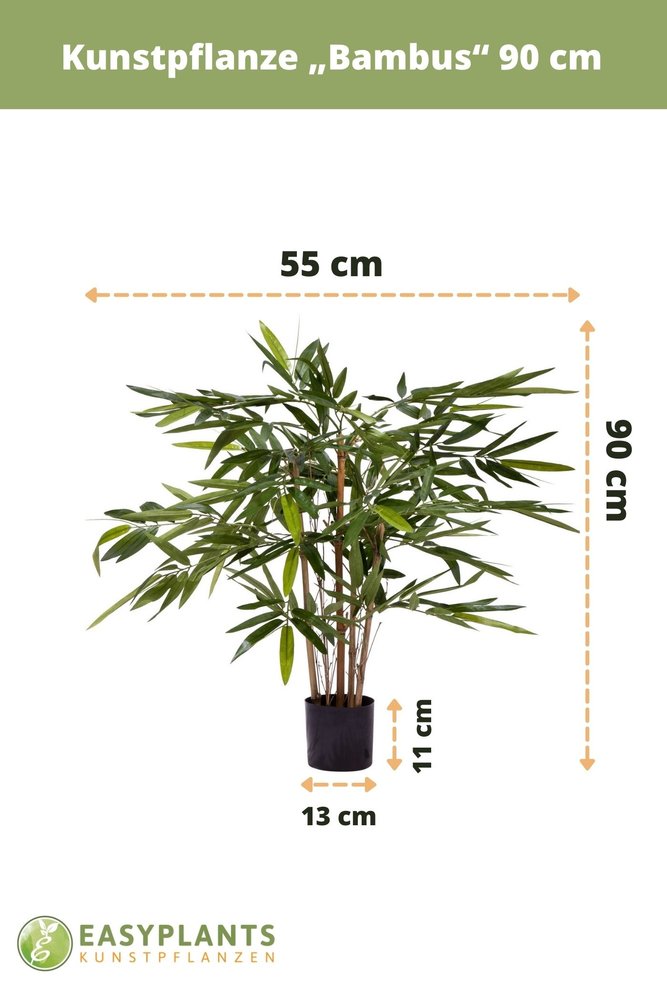 Künstliche Pflanze Bambus 0,90m | Easyplants - Easyplants