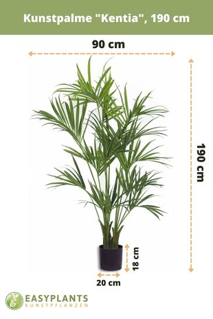Künstliche Palme Kentia 1.90m | Easyplants - Easyplants