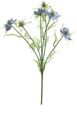 Falsk blomst Nigella Damascena 66 cm blå m