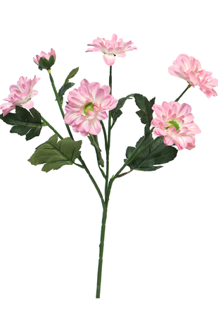 Kunstig blomsterkrysant 60 cm pink