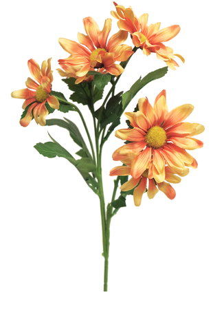 Kunstig blomst Madeliefje Daisy 69 cm orange