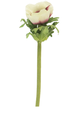 Kunstig blomst Anemone Dalton 36 cm creme/bordeaux