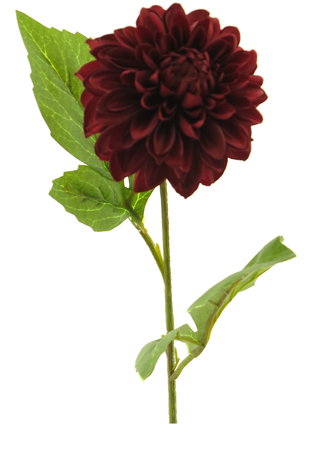 Kunstig blomst Dahlia George 50 cm bordeaux