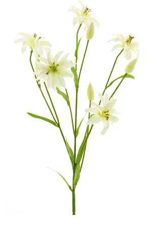 Kunstig blomst Wilde Lelie 94 cm creme