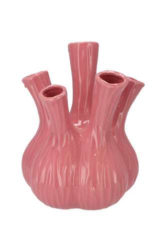 Aglio vase pink 20 x 25 cm