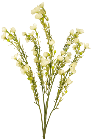 Kunstig blomst Voksblomst 85 cm hvid