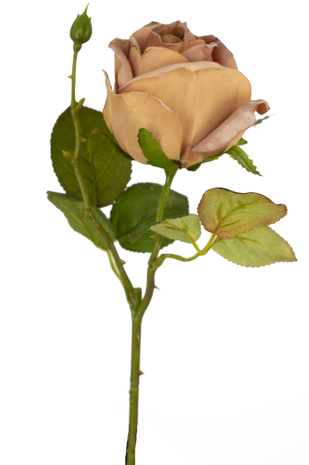 Kunstig rose Deluxe 45 cm beige