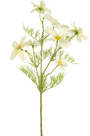 Kunstig blomst Cosmos 74 cm hvid
