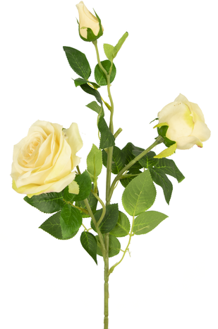 Kunstig rose Neo deluxe 68 cm beige