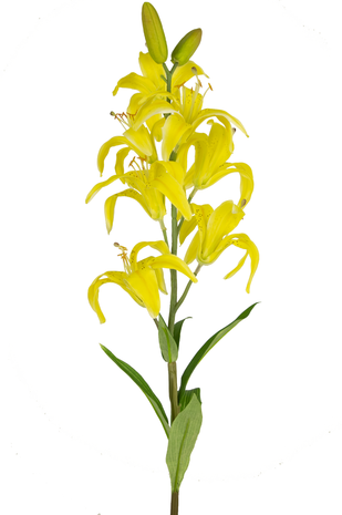 Kunstig blomst Martagon Lily 78 cm gul
