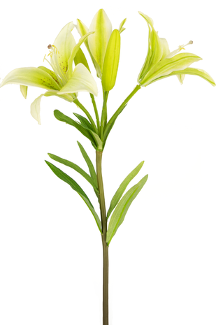 Kunstig blomst Asiatisk Lilje 66 cm hvid