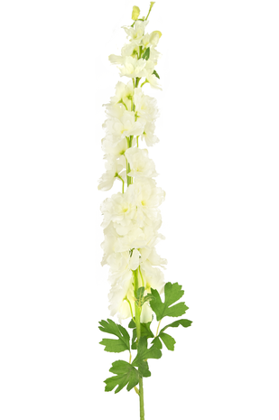 Kunstig blomst Delphinium 105 cm hvid