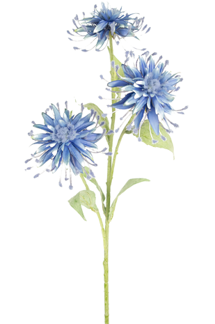 Kunstig blomst Scabiosa Japonica 70 cm blå