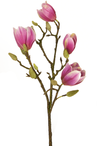 Kunstig blomst Magnolia 50 cm pink