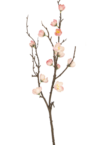 Kunstig gren Prunus 78 cm pink
