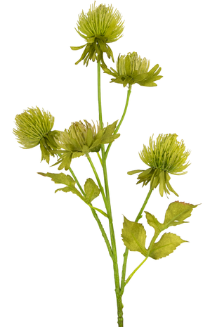 Kunstig blomst Tidsel 66 cm grøn