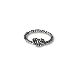 Zilveren ring Knot